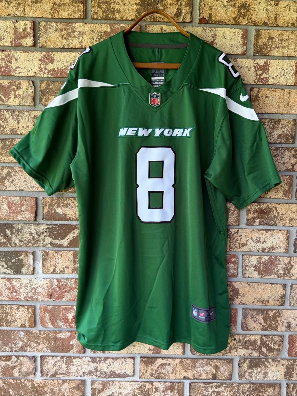 Men’s NFL NIKE Football Jersey XXL Aaron Rodgers New York Jets Excellent!